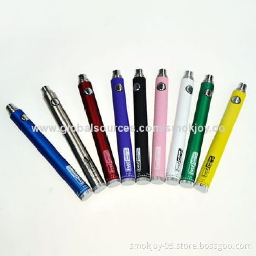 Smokjoy E Cigarette Evod Twist Batteries, Vaporizer Pen with 650/900/1,100/1,300mAh Capacity